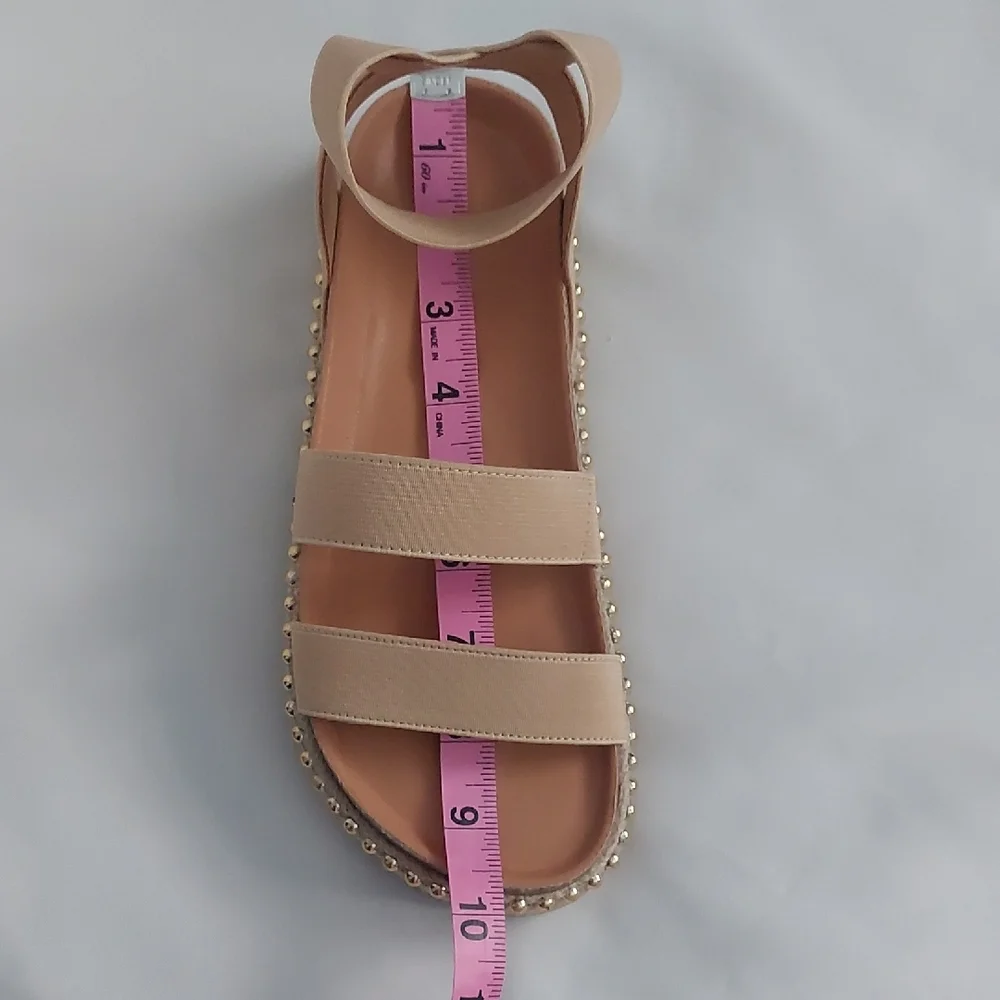 Sonoma Goods For Life‎ Andre Tan Big Girls Stretch Platform Sandals Size 4